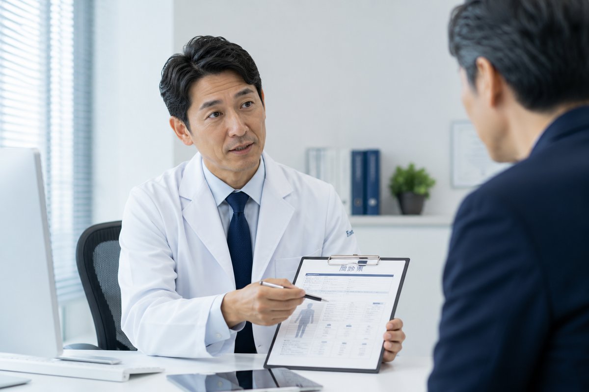 医師による診察・説明のようす