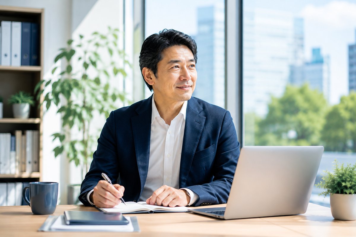 意欲的に活動する中高年男性